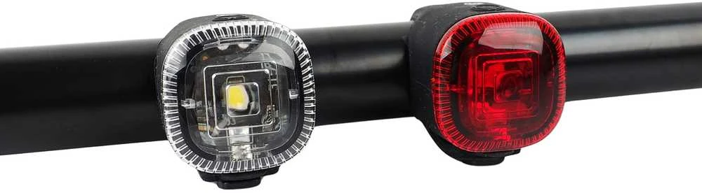SILIKONINIŲ LED DVIRAČIO ŽIBINTŲ RINKINYS PRIEKINIS GALINIS DUNLOP 346199