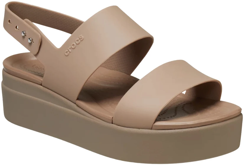Sandalai moterims Crocs Brooklyn Low Wedge smėlio sp. 206453 2EL (39-40)