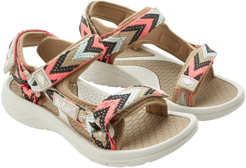 Sandalai moterims Lee Cooper beż-fuksja LCW-26-34-4429LA (39)