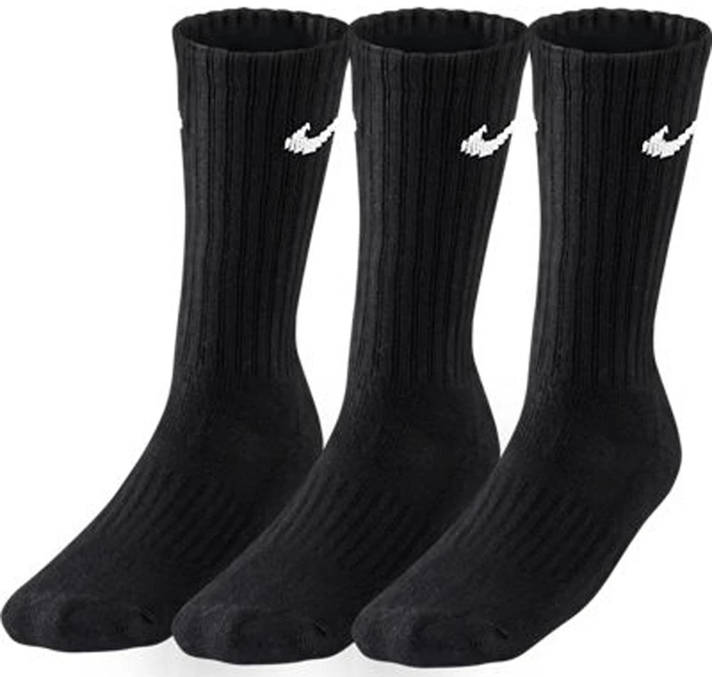 Kojinės Nike Value Cotton Crew 3pary juoda SX4508 001 (38-42)
