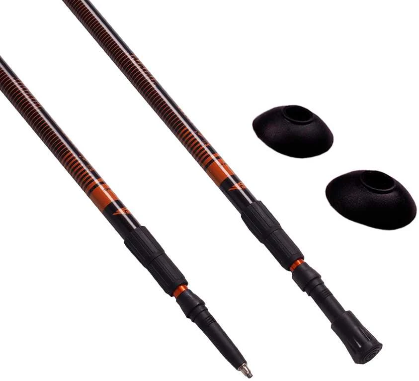 Šiaurietiško ėjimo lazdos Nordic Walking Scout Bjorn oranžinės 3 dalių