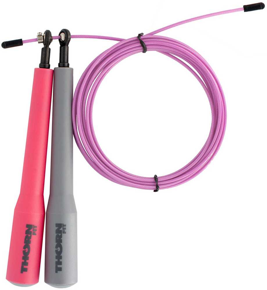 Skakanka Thorn Fit Speed Rope Lady szaro-rožinė