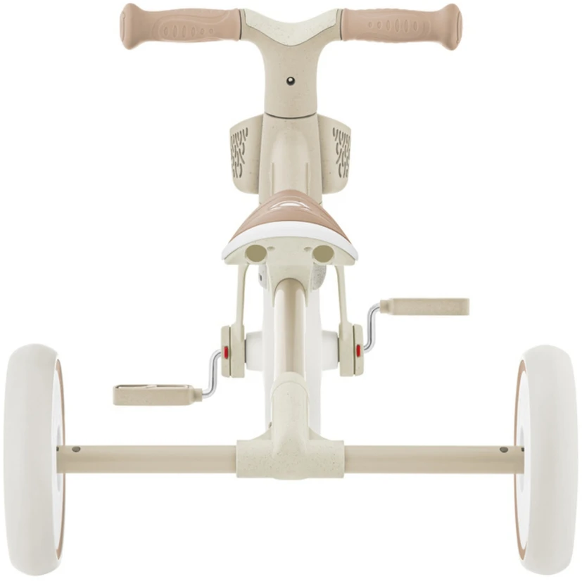 GLOBBER mokomasis triratukas Learning Trike, 2in1 Plus, kokosinis, 737-466