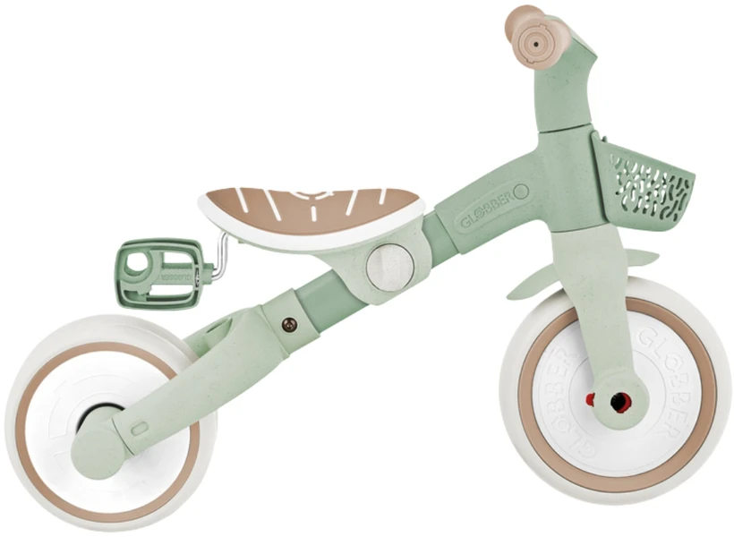 GLOBBER mokomasis triratukas Learning Trike, 3in1 Plus, pistacinis, 738-109