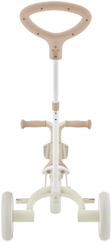 GLOBBER mokomasis triratukas Learning Trike, 3in1 Plus, kokosinis, 738-466