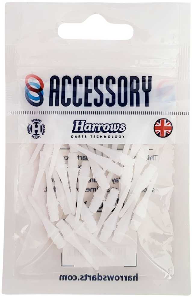 Softips Harrows Spare Micro Tip juoda/balta 30 vnt.