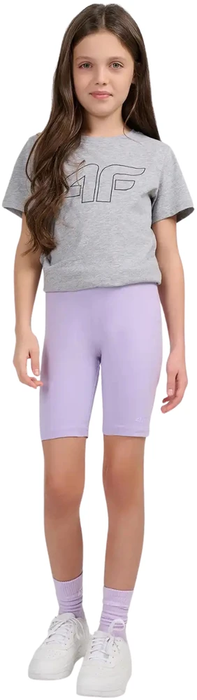 Mergaičių šortai 4F CAS F028 violetiniai 4FJWSS26TSTIF028 51S (134 cm)