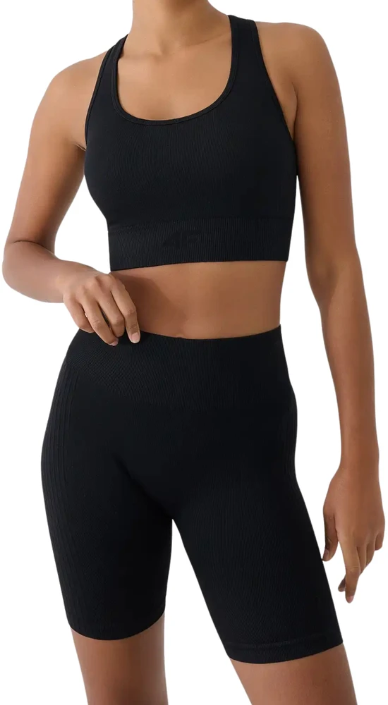 Šortai moterims 4F FNK F087 tamsiai juoda 4FWSS26TFSTF087 20S (XS/S)