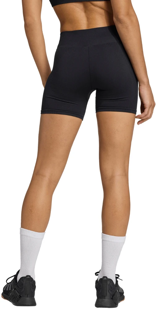 Moteriški „adidas Workout Essentials“ 4 colių šortai, juodi JX3902 (M)