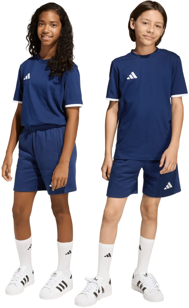 Šortai vaikams adidas Entrada 26 Sweat tamsiai mėlyna KF5928 (140cm)