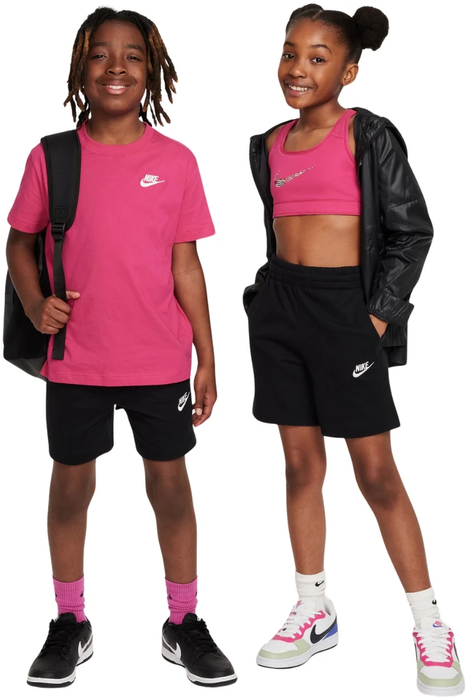 Nike Sportswear Club vaikiški šortai juodi FZ5512 010