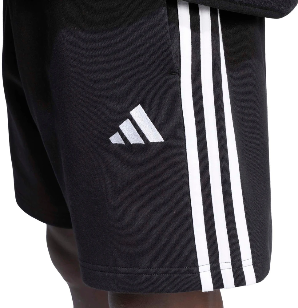 Šortai vyrams adidas Essentials 3-Stripes French Terry juoda KY6545 (L)