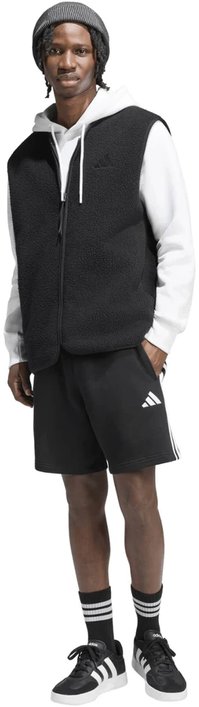 Šortai vyrams adidas Essentials 3-Stripes French Terry juoda KY6545 (L)
