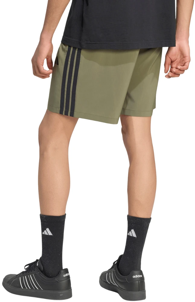 Šortai vyrams adidas Essentials 3-Stripes Chelsea Lite Woven oliwkowe KY4154 (L)