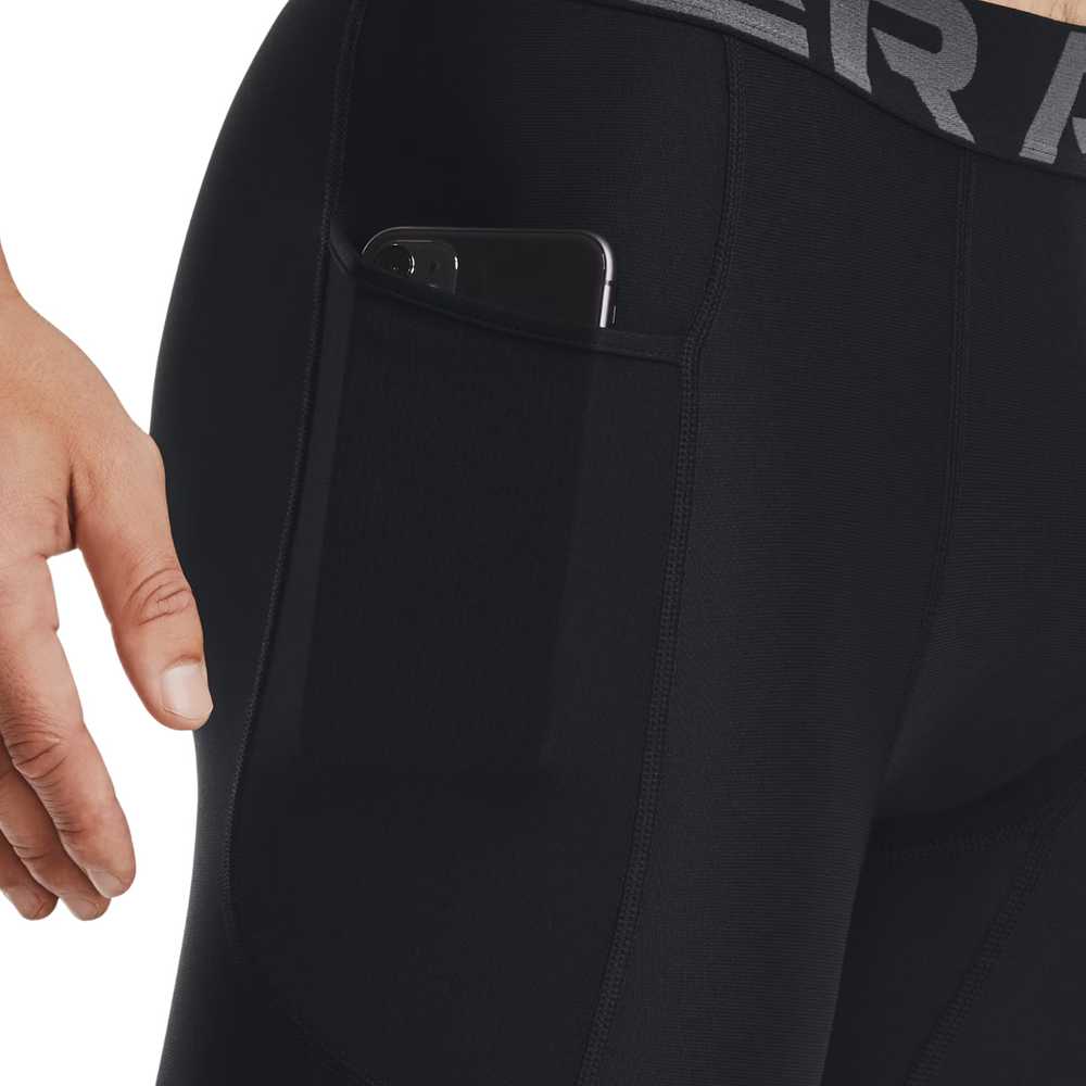 Šortai treningowe Under Armour HG Armour Long Shorts - juodas/baltas dydis: m