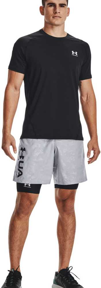 Šortai treningowe Under Armour HG Armour Long Shorts - juodas/baltas dydis: m