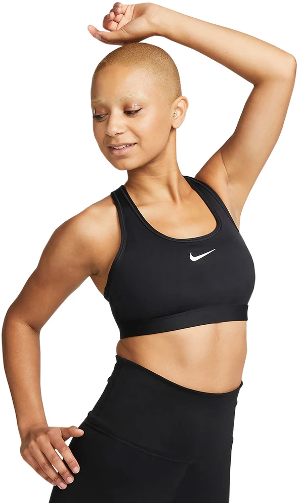 Sportinė liemenėlė Nike Swoosh Nesium Support juoda DX6821 010 (L)