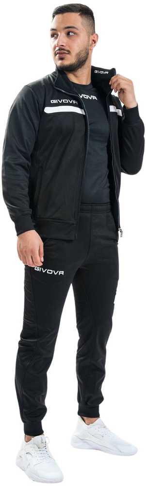 Carruzzo Dres Givova Tuta Givova One juoda-balta TT012 1003 L
