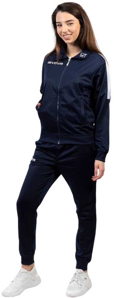Carruzzo Dres Givova Tuta Revolution granatowo-balta TR033 0403 XS