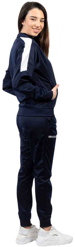 Carruzzo Dres Givova Tuta Revolution granatowo-balta TR033 0403 XS