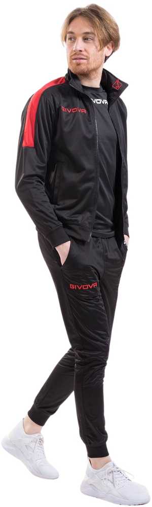 Carruzzo Dres Givova Tuta Revolution juodai-raudonas TR033 1012 L