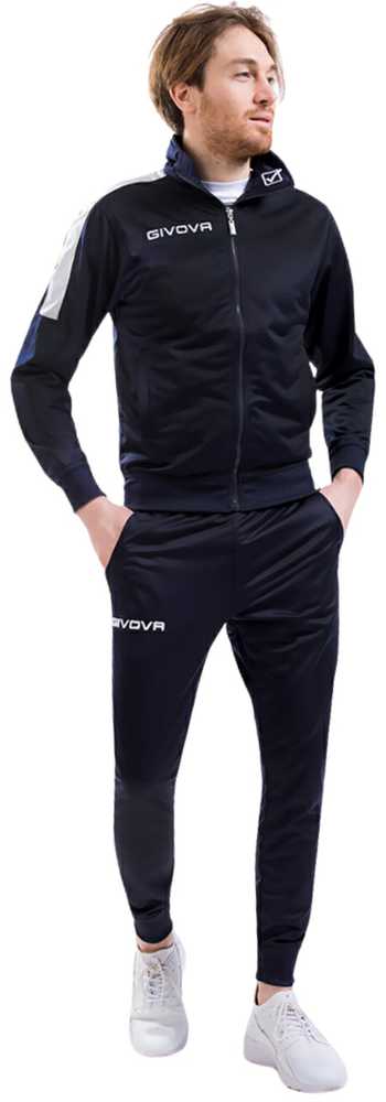 Carruzzo Dres Givova Tuta Revolution granatowo-balta TR033 0403 XS