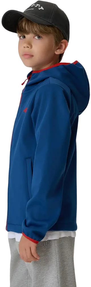 Striukė dla chłopca 4F softshell M598 tamsiai mėlyna 4FJWAW26TSOFM598 30S (134cm)