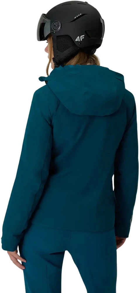 Striukė narciarska damska 4F F1221 morska žalia 4FWAW26TTJAF1221 46S (XL)