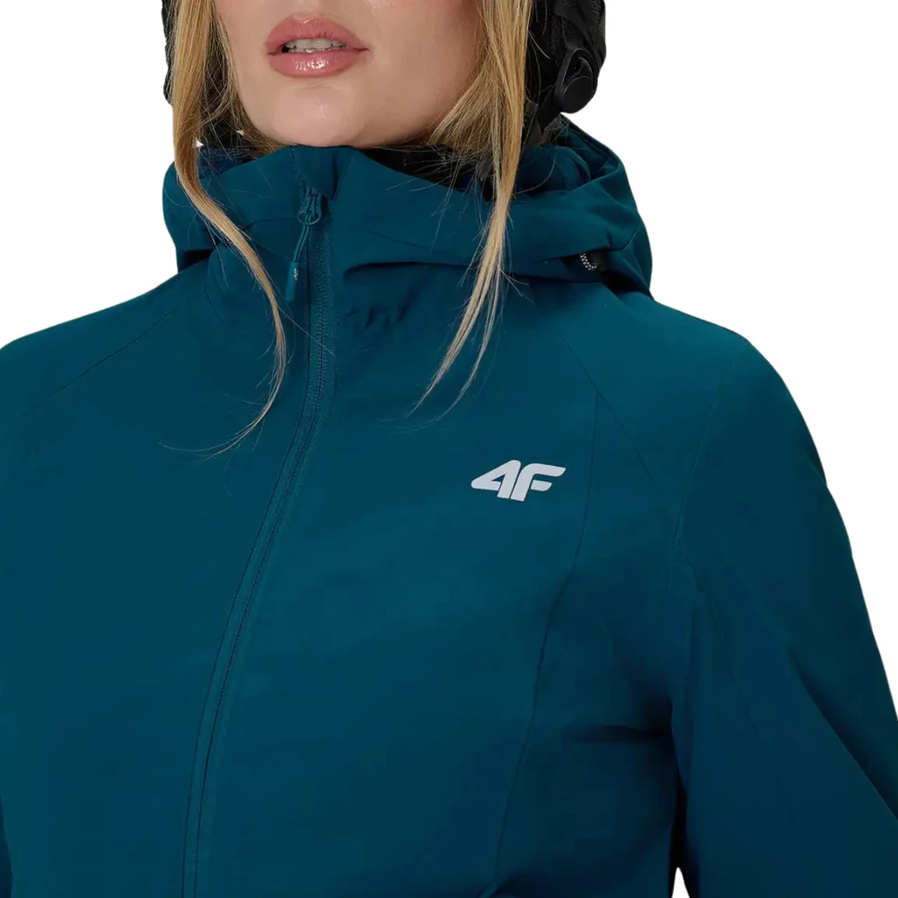 Striukė narciarska damska 4F F1221 morska žalia 4FWAW26TTJAF1221 46S (XL)