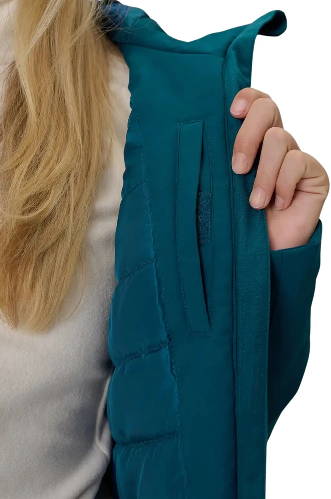 Striukė narciarska damska 4F F1221 morska žalia 4FWAW26TTJAF1221 46S (XL)