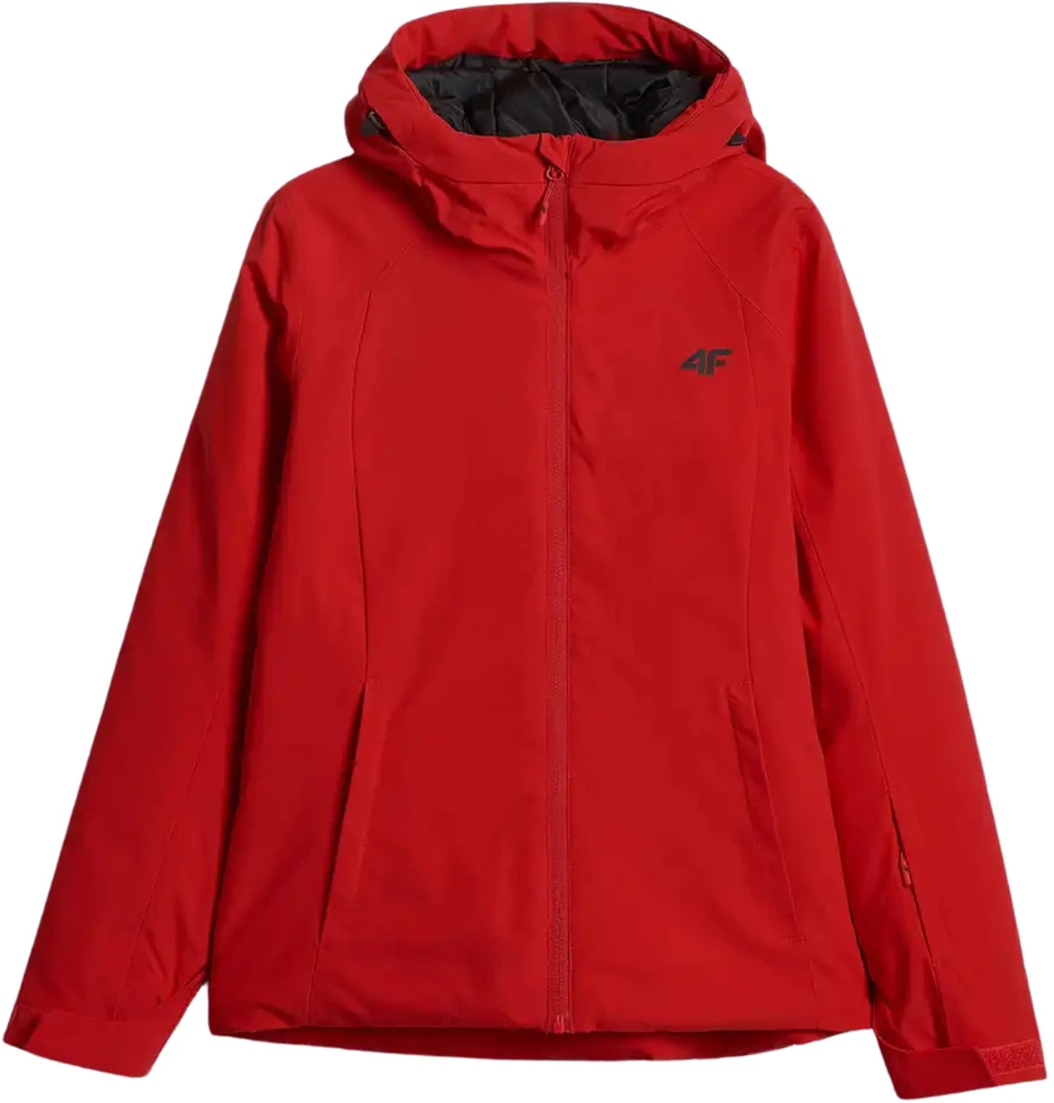 Striukė narciarska damska 4F F1221 raudona 4FWAW26TTJAF1221 62S (2XL)