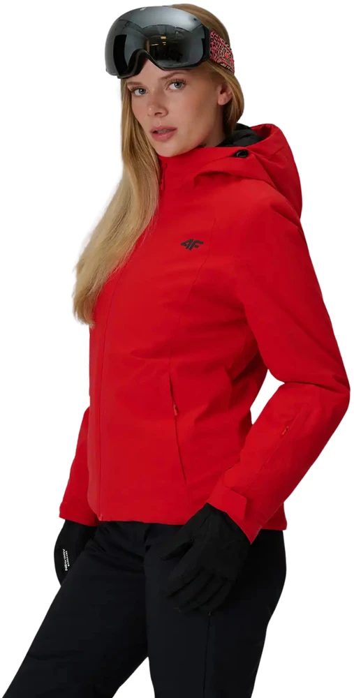 Striukė narciarska damska 4F F1221 raudona 4FWAW26TTJAF1221 62S (2XL)
