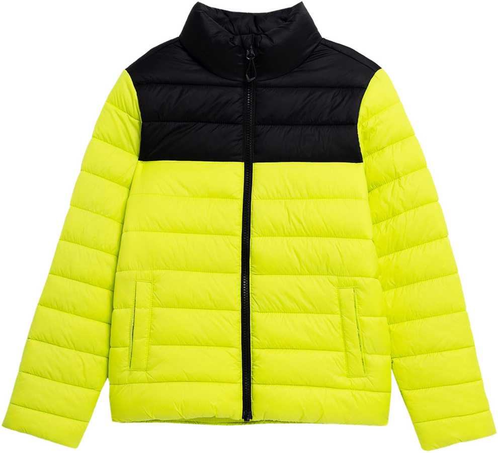 4f Berniuko pūkinė striukė 4F žalia-juoda 4FJSS23TDJAM077 45S 122cm