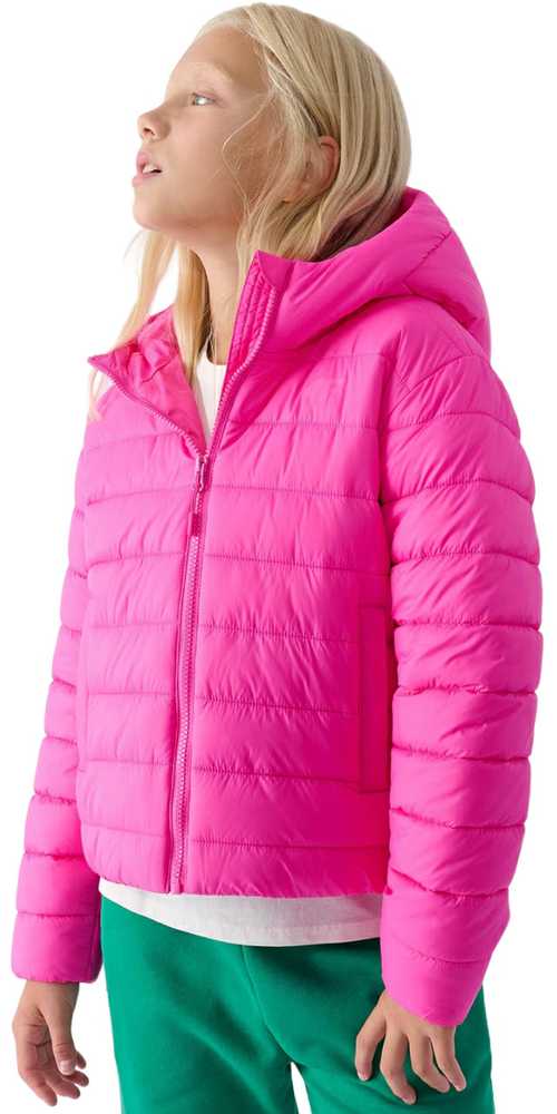Striukė pikowana dla dziewczynki 4F F449 fuksja 4FJWAW24TDJAF449 55S (158cm)