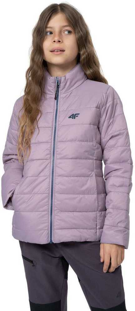Striukė pikowana dla dziewczynki 4F jasny fiolet 4FJSS23TDJAF073 52S (122cm)