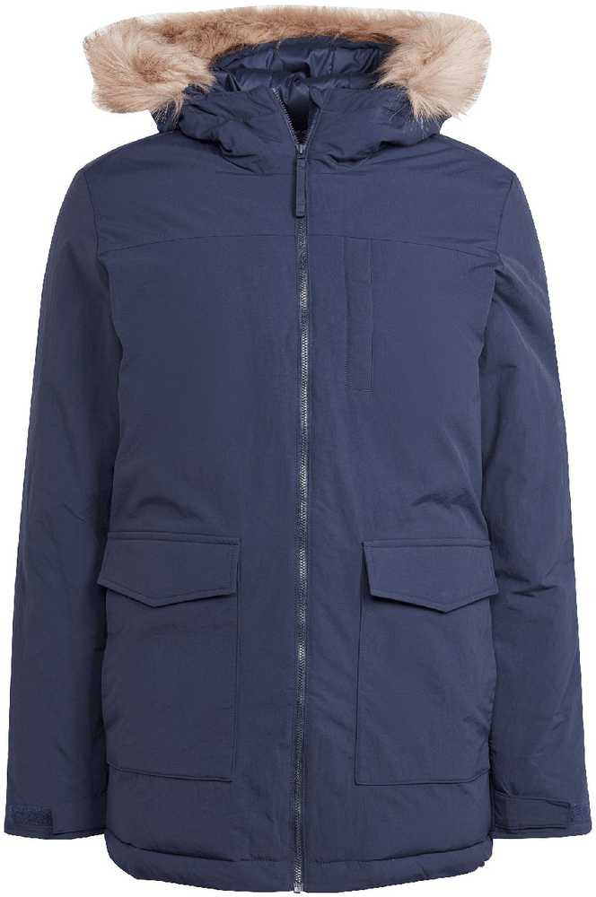 Striukė vyriška adidas Parka Hooded Fur tamsiai mėlyna IK0552 (2XL)
