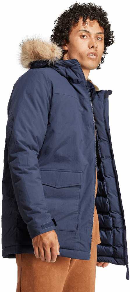Striukė vyriška adidas Parka Hooded Fur tamsiai mėlyna IK0552 (2XL)