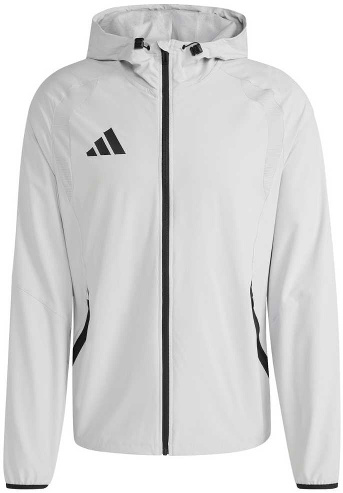 Vyriška adidas Tiro 26 kelioninė striukė nuo vėjo, šviesiai pilka KD3336