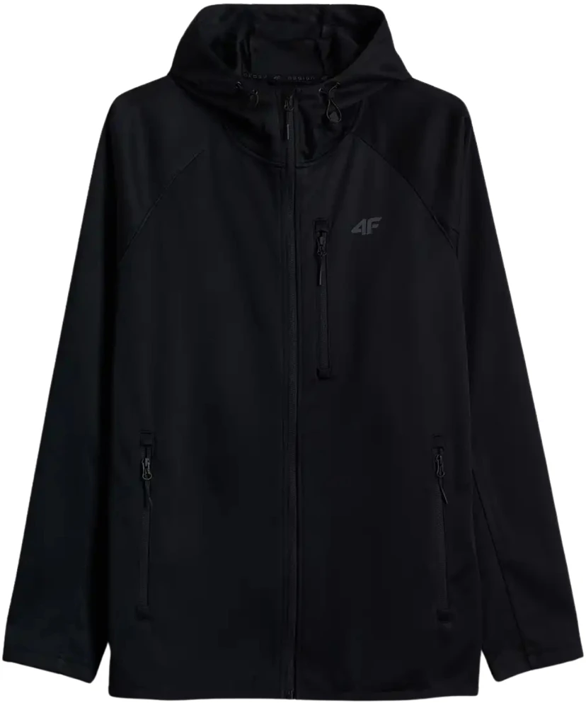 Striukė vyriška softshell 4F M646 tamsiai juoda 4FWAW26TSOFM646 20S (XL)