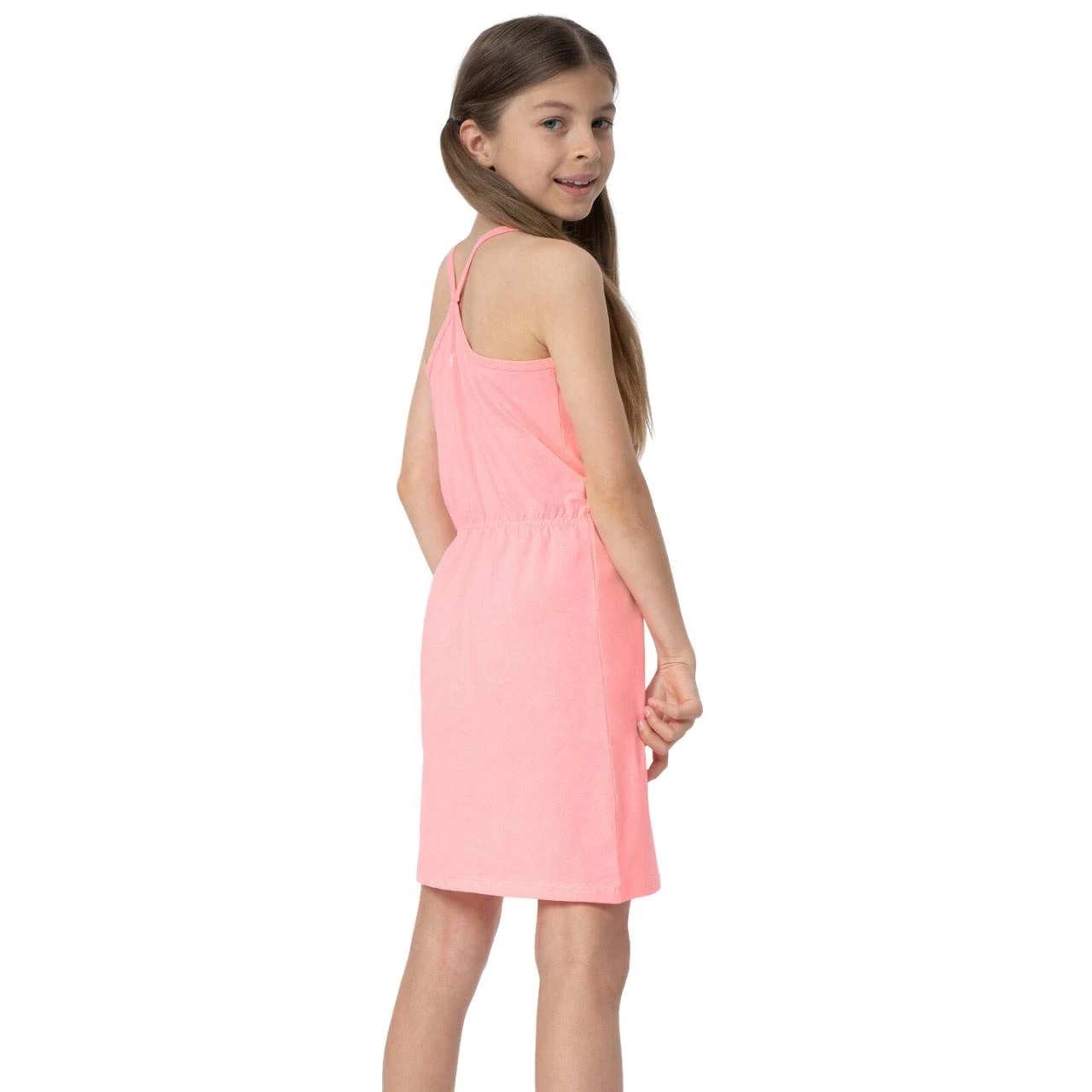 Suknelė mergaitei 4F F026 šviesiai rožinė 4FJSS23TDREF026 56S (134cm)