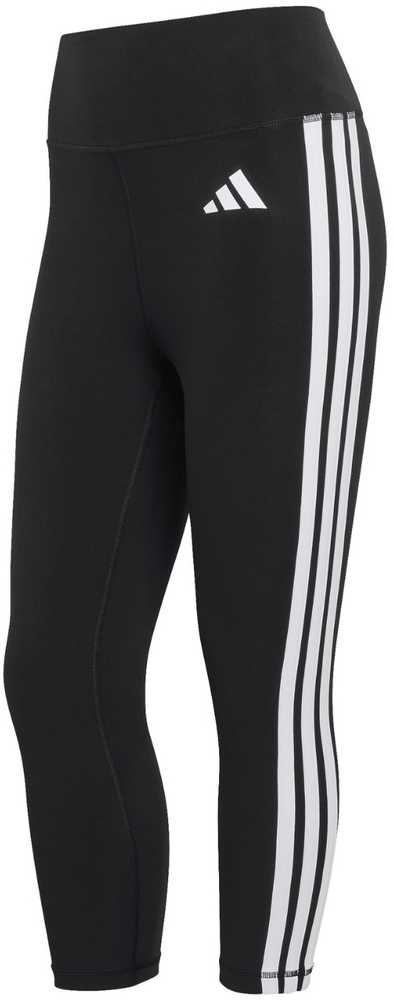 Moteriškos „adidas“ 3/4 ilgio „Optime Essentials“ sportinės tamprės su 3 juostelėmis, juodos spalvos, KE6062