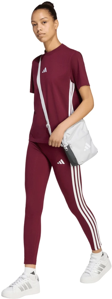 Tamprės moterims adidas Essentials 3-Stripes bordo spalvos KF8313 (L)