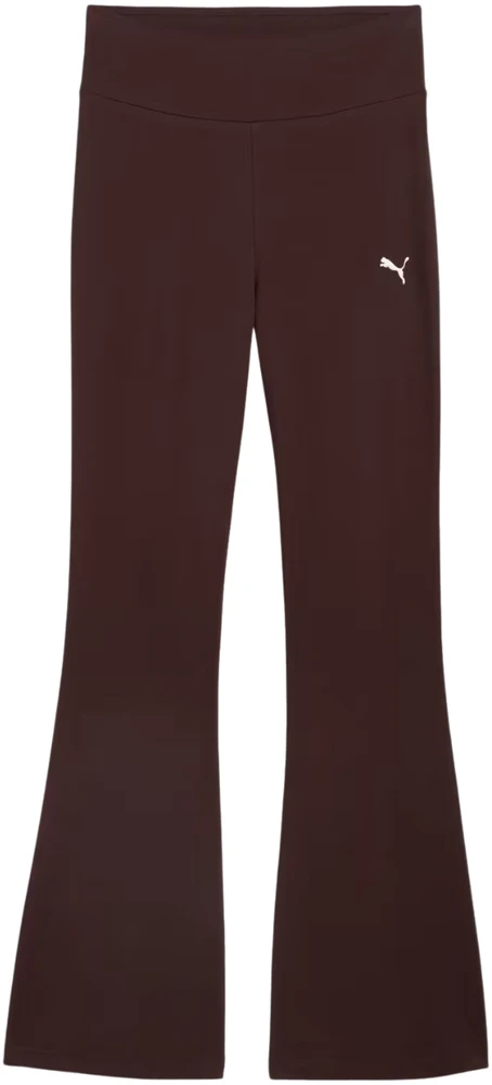 Tamprės moterims Puma Ess High-Waist Flared ruda 631542 33 (L)
