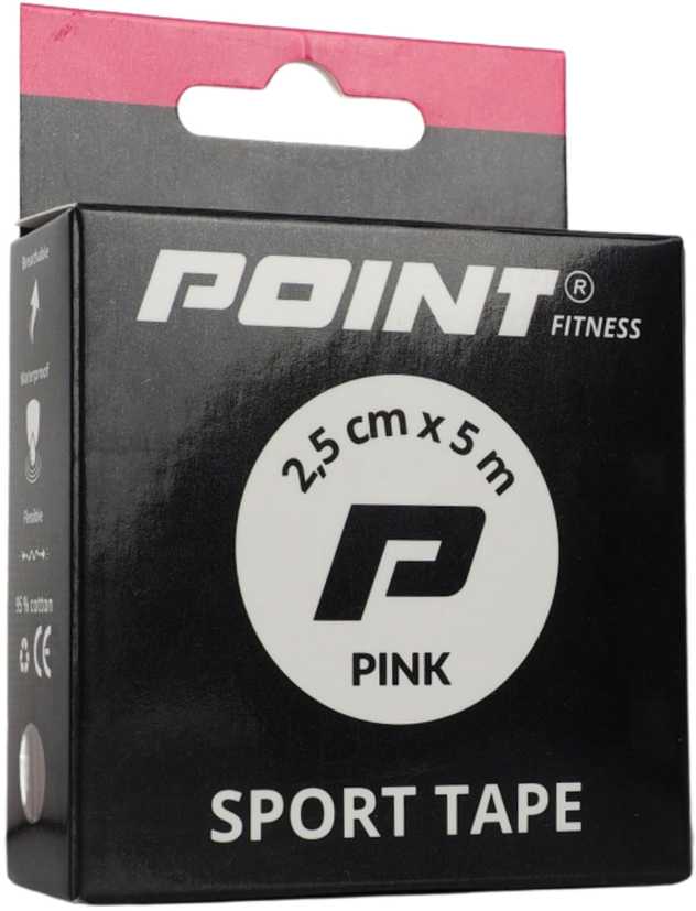 Sportinė juosta Point Tape 2,5 cm x 5 m rožinė