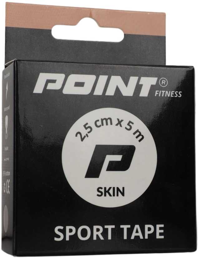 Sportinė juosta Point Tape 2,5 cm x 5 m smėlio spalvos