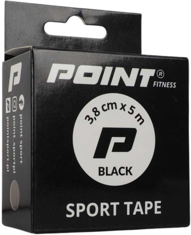 Sportinė juosta Point Tape 3,8 cm x 5 m juoda