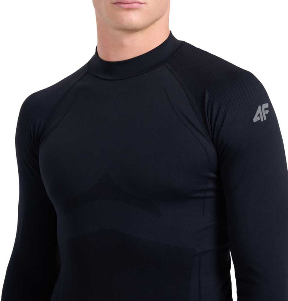 Termo marškinėliai vyriška 4F M224 tamsiai juoda 4FWAW25USEAM224 20S (2XL/3XL)