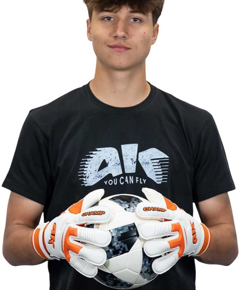 Vartininko pirštinės 4Keepers Champ Training VII RF2G Junior balta ir-oranžinė (4)