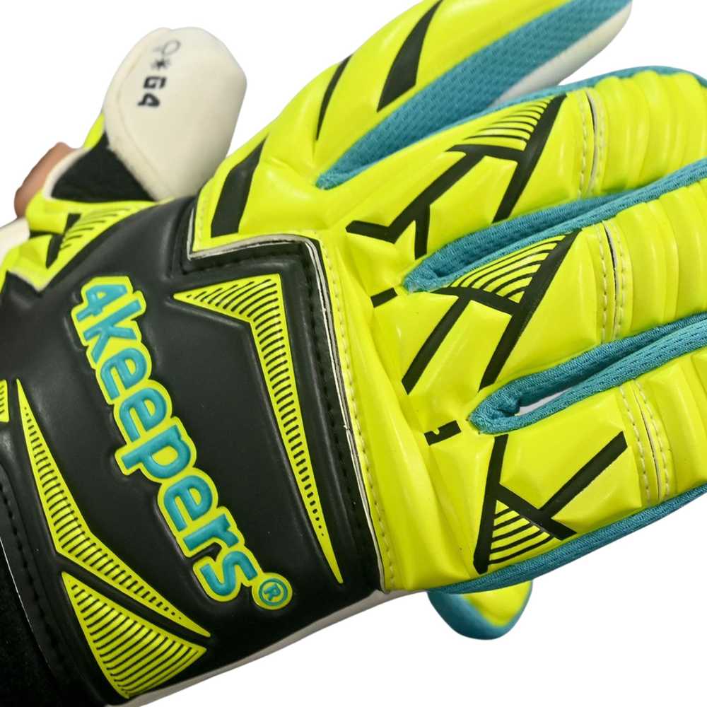 Vartininko pirštinės 4Keepers Force V5 25 Wave NC juoda-žalia fluo (8,5)