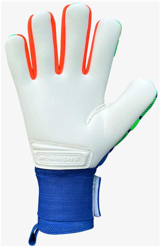 Vartininko pirštinės 4Keepers Force V5.25 Twist HNC mėlyna-žalia 10,5